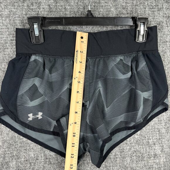 Under Armour Shorts‎ Womens Small Gray Fitted Heatgear Lined Running Workout Gym - Picture 9 of 10